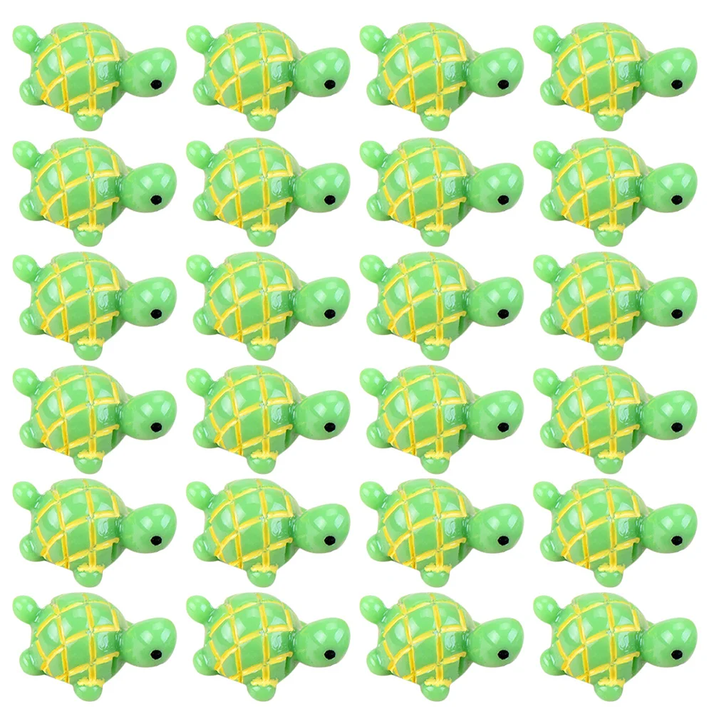 

30Pcs Marine Animal Mini Statues Glass Bottle Landscape Turtle Decor Resin Artificial Aquarium Ornament Fish Tank Decoration