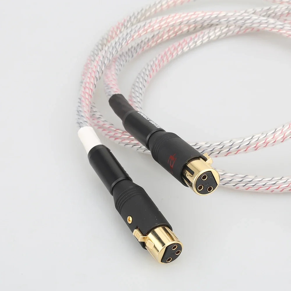 كابل ميزان XLR مطلي بالفضة XR001 من Audiocrast لكابل XLR المضخم المسبق HIFI