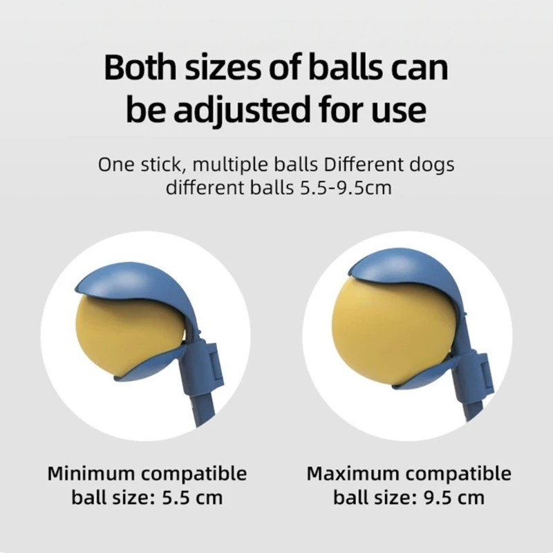 Adjustable Dog Ball Launching Thrower for Fetching With Extendable Club For Interaction Play And Outdoor Fun Training Game HX6C
