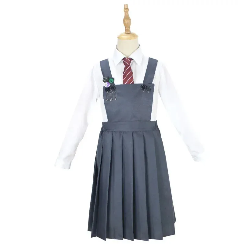 Movie Matilda Cosplay Costume Girls School Uniform Coat Skirt Roald Dahl's Matilda the Musical Halloween Cosplay Outfit for Kids