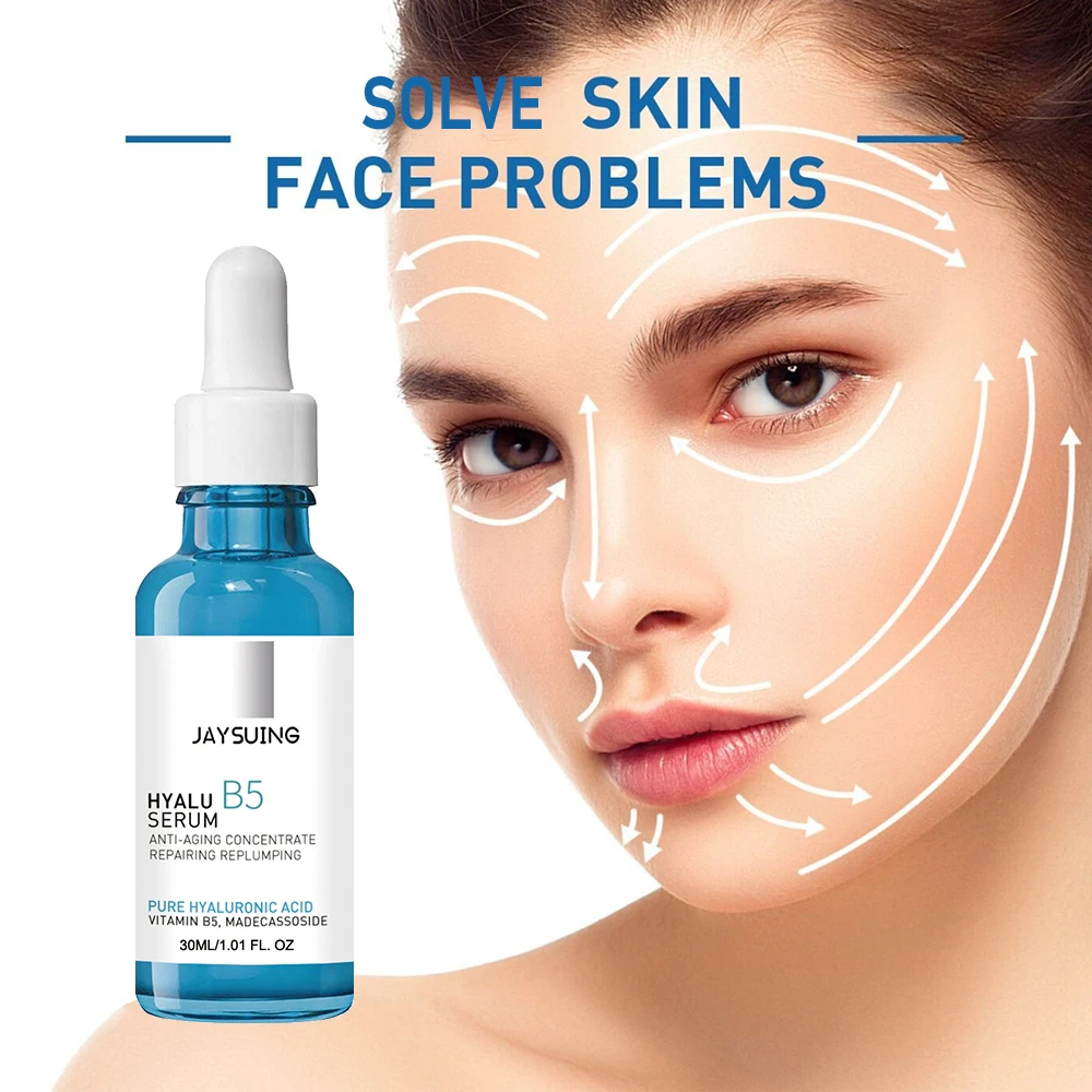 JAYSUING Hyaluronic Facial Serum Pure Acid Smooth Wrinkles Younger Face Lift Tightening Reduce Eye Finelines Face Care New image 4