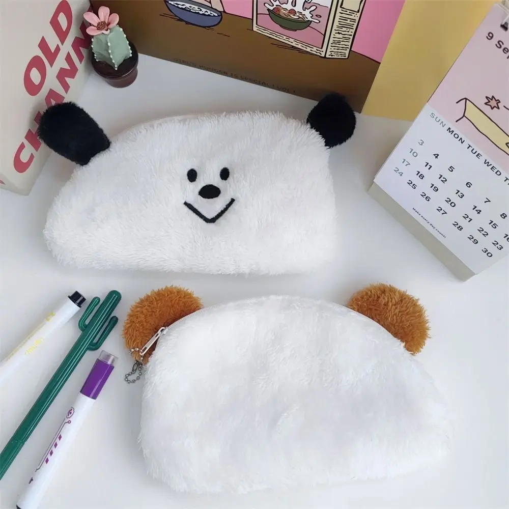 

Cartoon Dog Pencil Case Large Capacity Makeup Bag Stationery Storage Bag Kawaii Cute Stuffed Bag Studnet Pen Bag