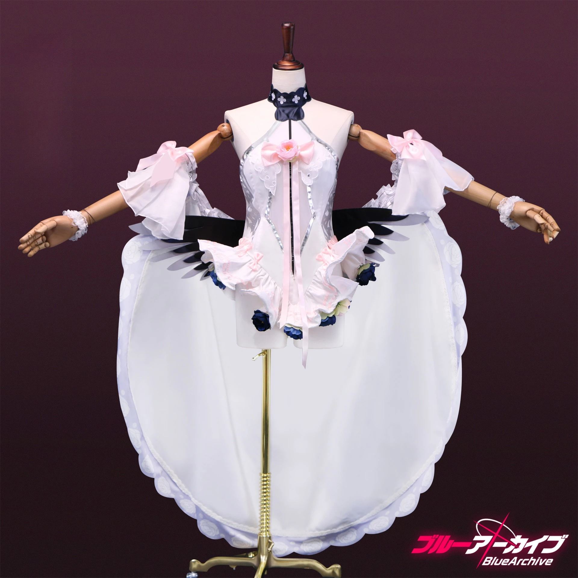 

Anime Koharu Shimoe Game Blue Cosplay Archive Costume Sexy White Dress Wing Suit for Women Halloween Party Roleplay Outfits