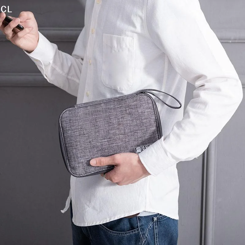 AttireTrove1Pcs Mobile Hard Drive Data Cable Storage Bags Digital Travel Packing Cube Space Saving Small Objects Organize Pouch