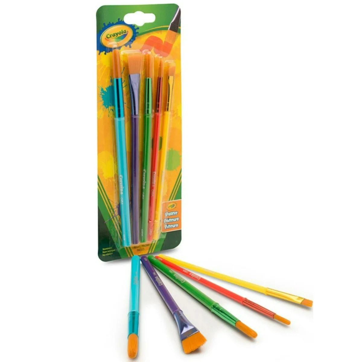 Pincéis de Artesanato Crayola, Pacote com 5 Unidades 05-3506