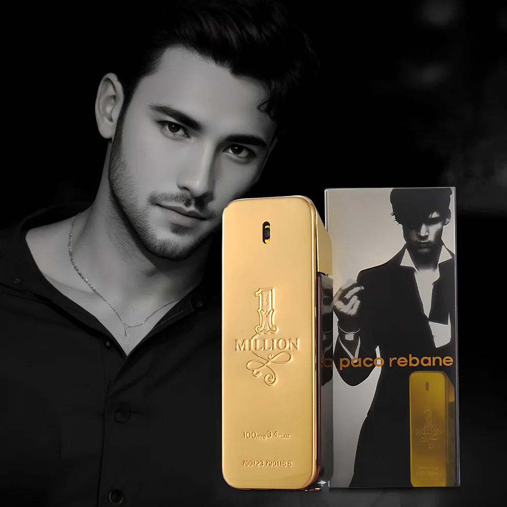 100ml Original Million Gold Hombre Perfume Lasting Strong Masculine Men Taste Strong Spicy Pheromone Cologne Body Spray