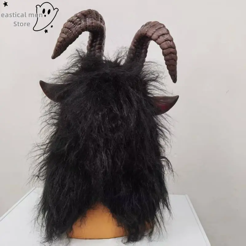 Maschera in lattice Hellfire Beast Halloween Spaventoso Demone Satana Maschera Cosplay Costume da festa Accessorio Maschera di capra malvagia horror