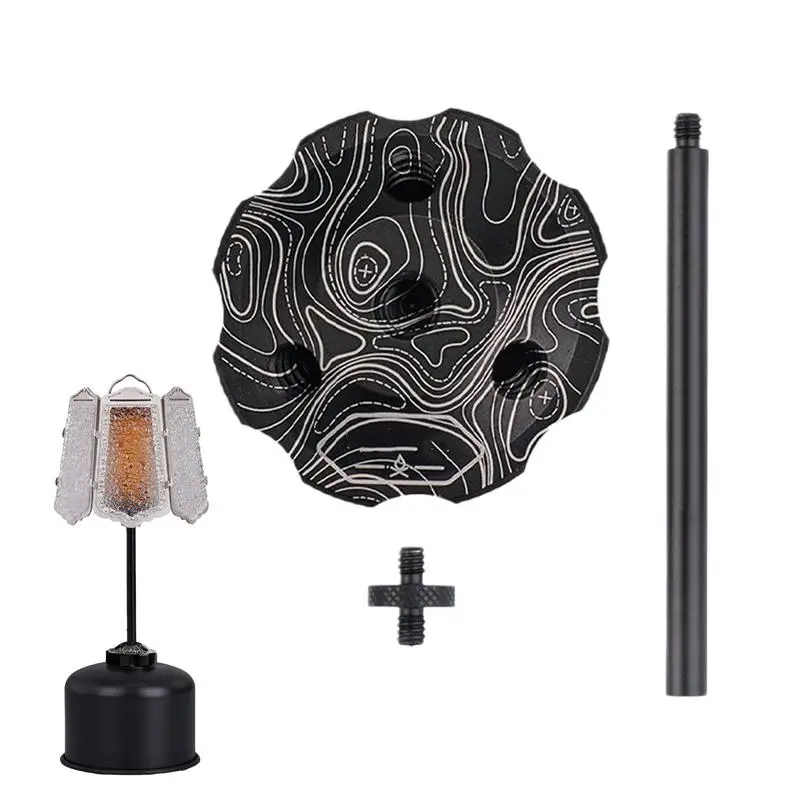 

Camping Can Cover Base Magnetic Camping Light Stand Base Aluminum Alloy Base With Stand For Outdoor Travel Photography Picnic