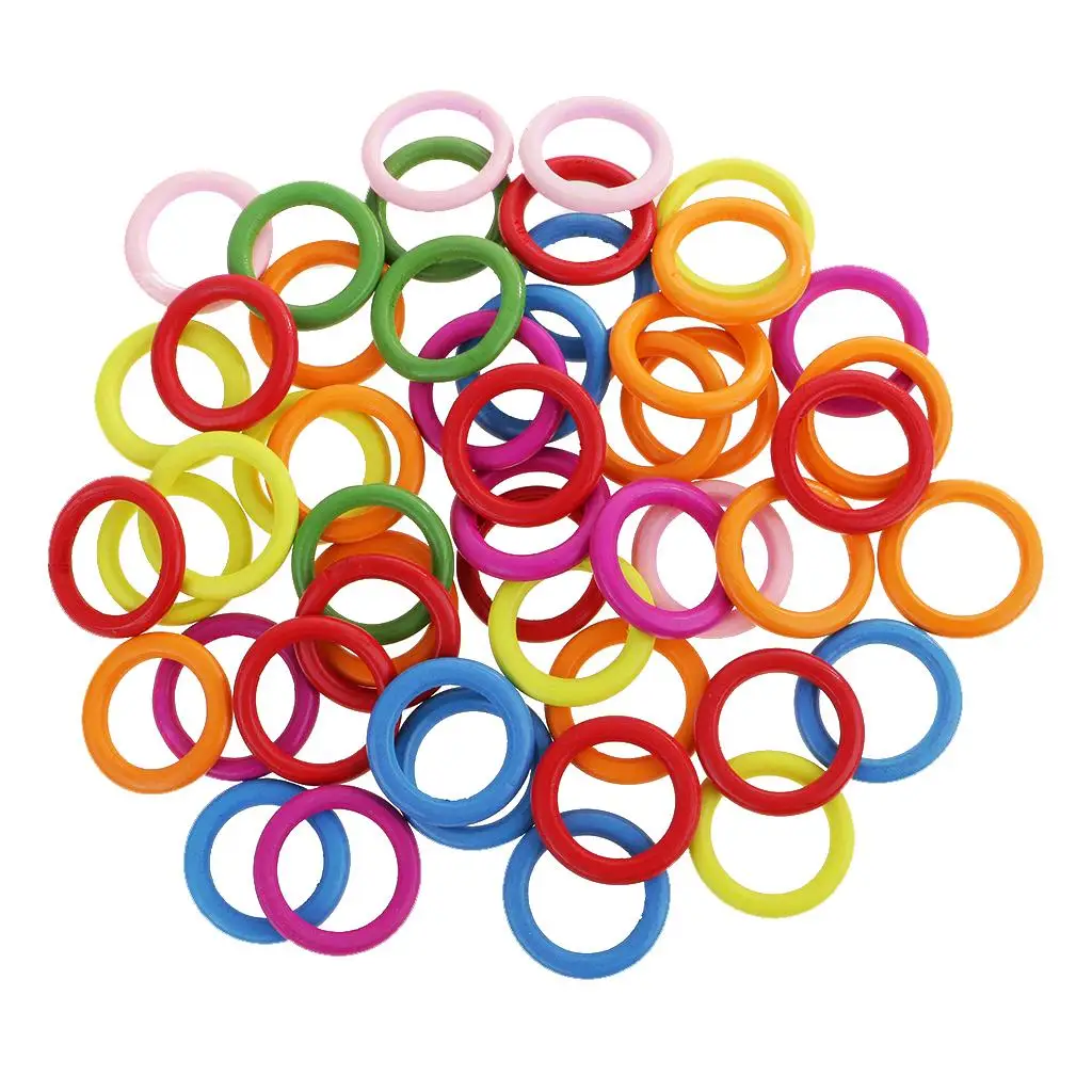 50pcs 33mm Colorful Wood Loop Ring Wood Material for Jewelry Making Findings