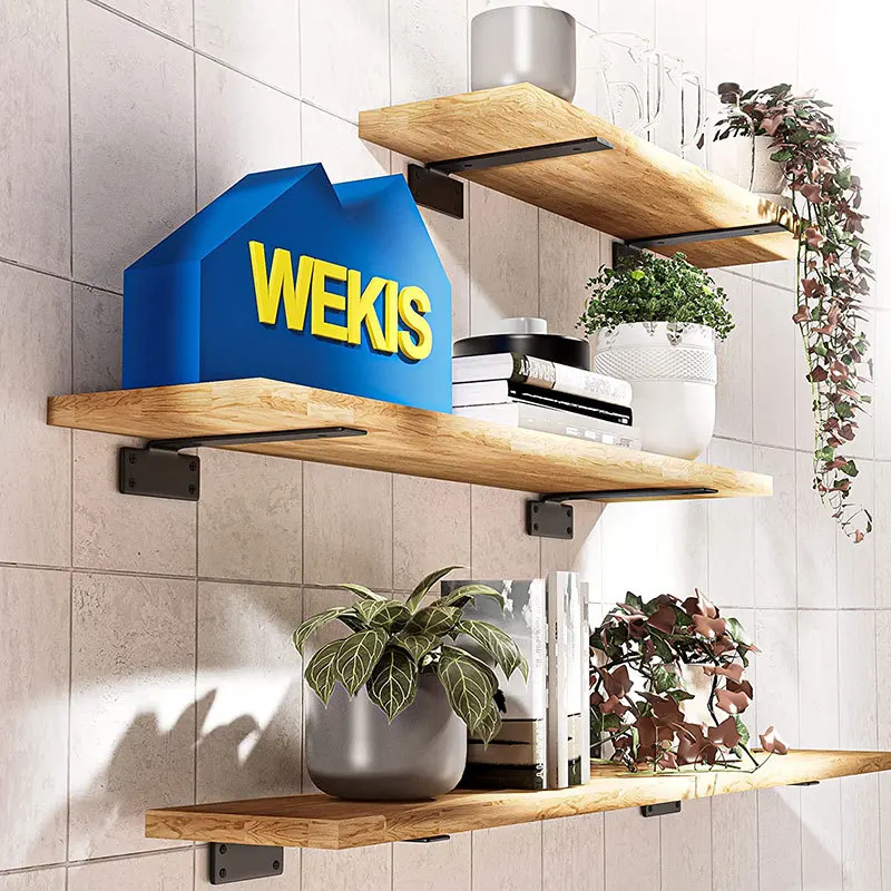 2pcs Iron Wall Triangular Bracket, Wall Mounted Shelf, Wall Partition Heavy-Duty Support, Shelf Layer Board Bracket