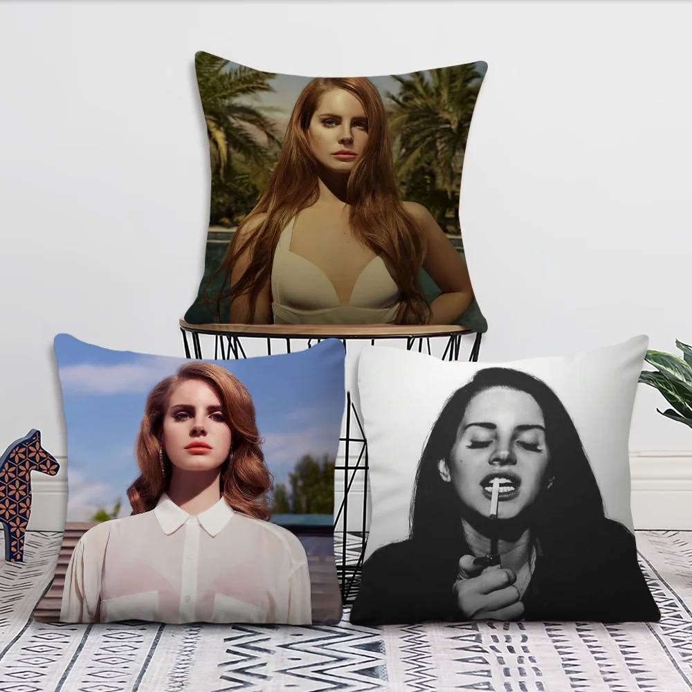 Singer Lana Del Rey Pillow Cover Printing Decoration Room Home Sofa living Office Coffee Shop Car Nordic Simplicity Cover