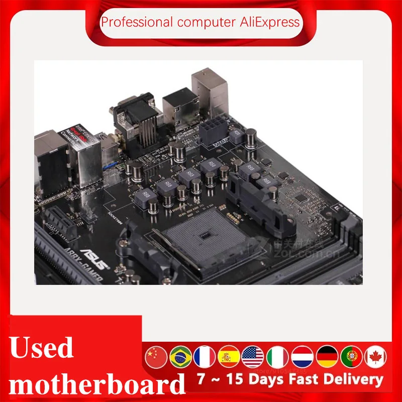 For ASUS A88X-GAMER Motherboard Socket FM2 FM2+ DDR3  For AMD A88X Original Desktop Mainboard SATA III Used Mainboard