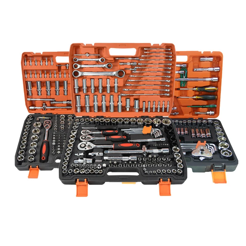 

Automotive Mechanical Repair Socket Wrench Tool Set Complete Hardware Kit for Vehicle 53/61/82/94/108/121/151pcs