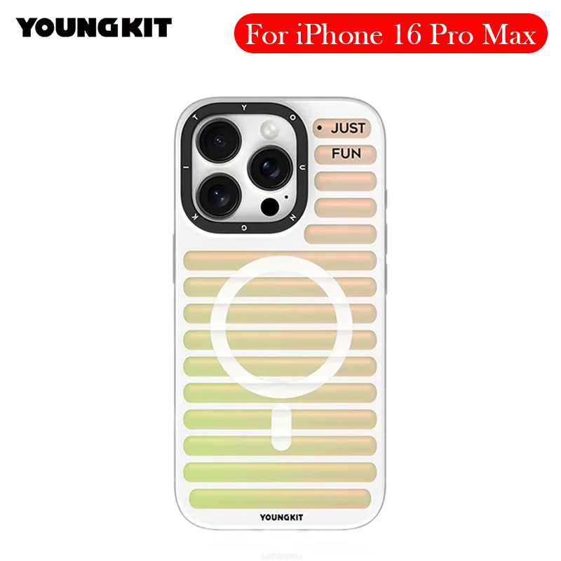 

YOUNGKIT Case For iPhone 16 Pro Max Wireless Charging Back Cover Shell