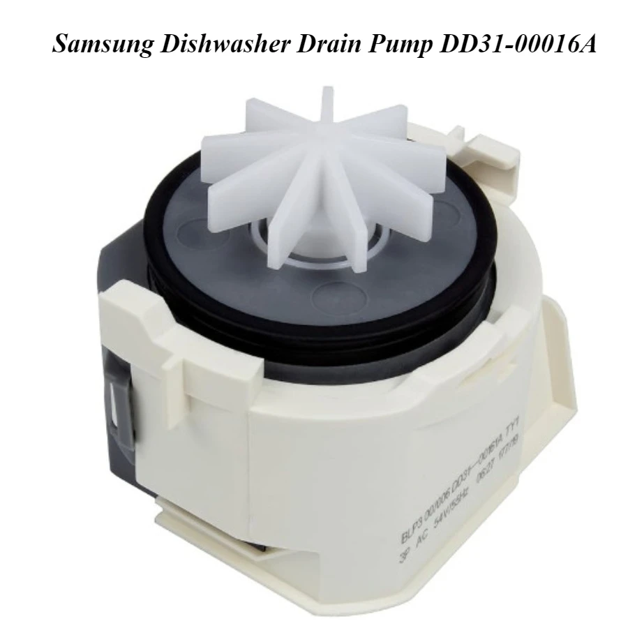 

Samsung Dishwasher Drain Pump DD31-00016A - Replacement for DW60M9990AP, DW80 Series - Water Drain Motor Assembly