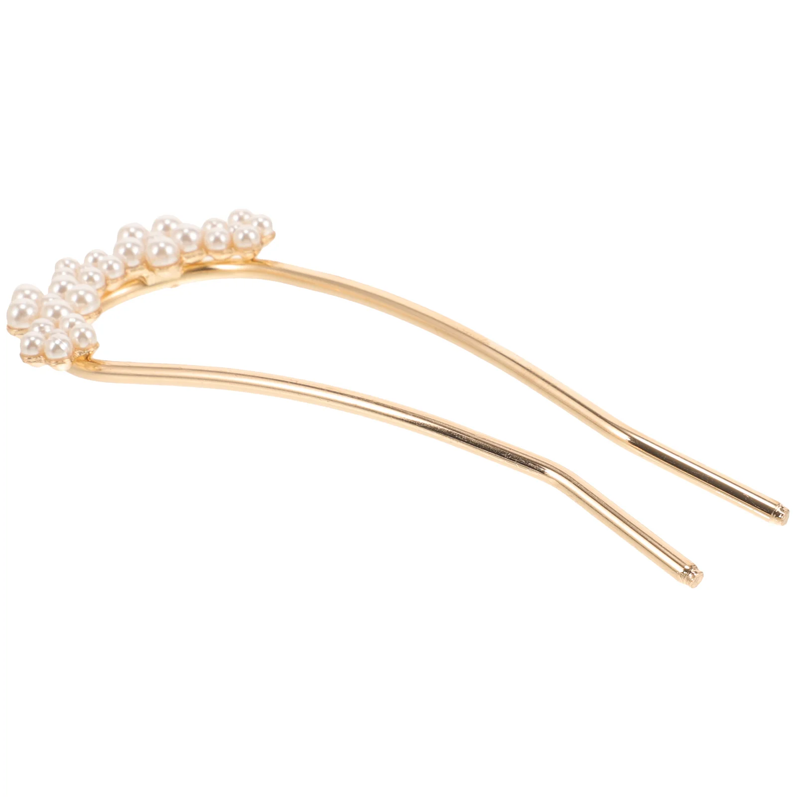 

French Hair Pin Pearl Hair Fork Classic Chignon Pin for Women Girls Updo Accessory Wedding Anniversary Date Gift