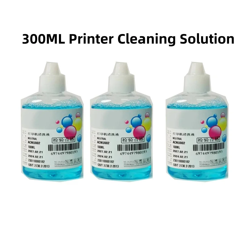 100ml/300ml/500ml Power Ink Printer Cleaning Solution Pigment Dye Cleaning Liquid For Epson HP Canon DTF Printer Cleaning Kit