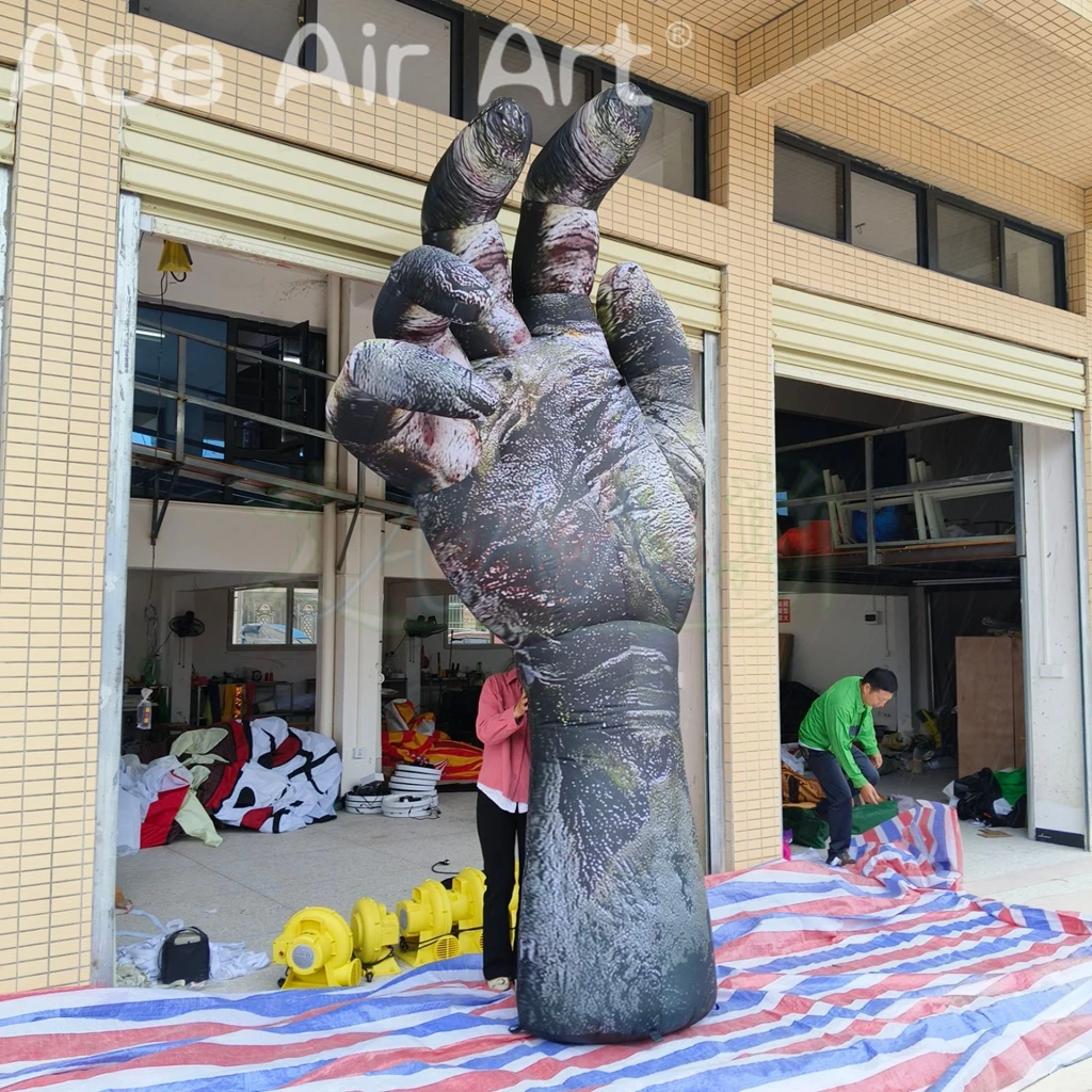 할로윈 축제 장식용 대형 악마 손 풍선, 악마 손 모양 풍선