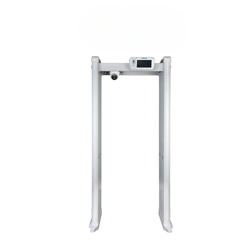 

Portable Walk-through Metal Detector Door Frame Body Temperature Measurement Detection Scanner Security Gate