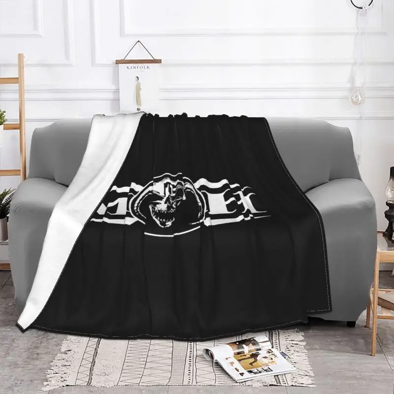 Masters Of Hardcore Logo - M.O.H Skull Blanket High Bedroom Super Soft Bedding Throws Home Decotation