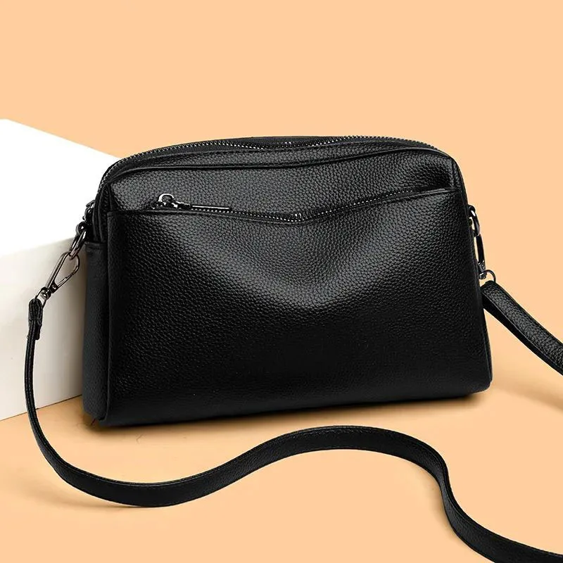 여성용 PU 가죽 숄더백 핸드백 패션 크로스백 빈티지 언더암백 스퀘어 새첼 여성 가방