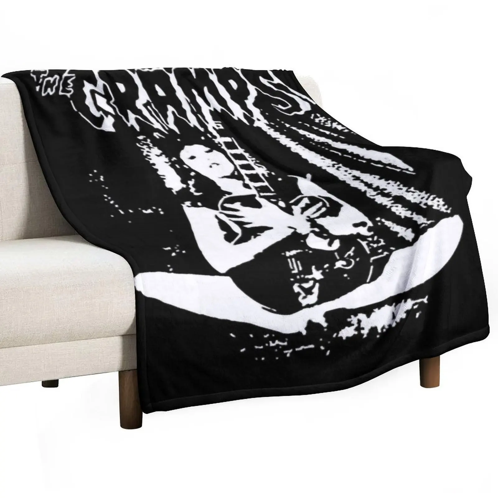 The Cramps dfdf Throw Blanket Vintage Flannel Blankets