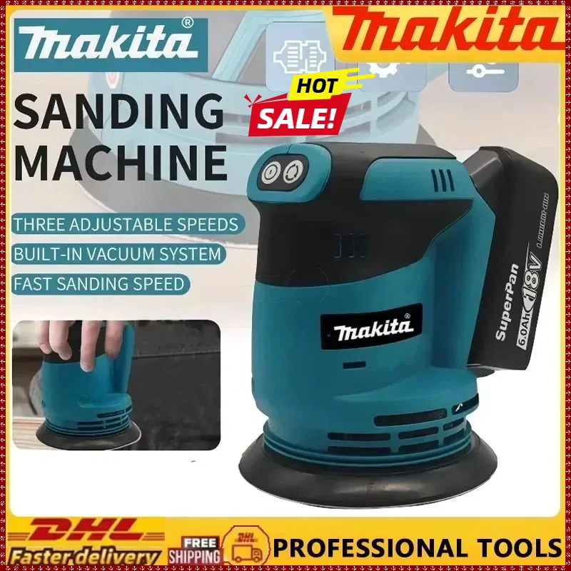 

Беспроводная дисковая шлифовальная машина Makita DBO180Z для обработки дерева и полировки глины, для аккумуляторов Makita 18V/20V (только инструмент)
