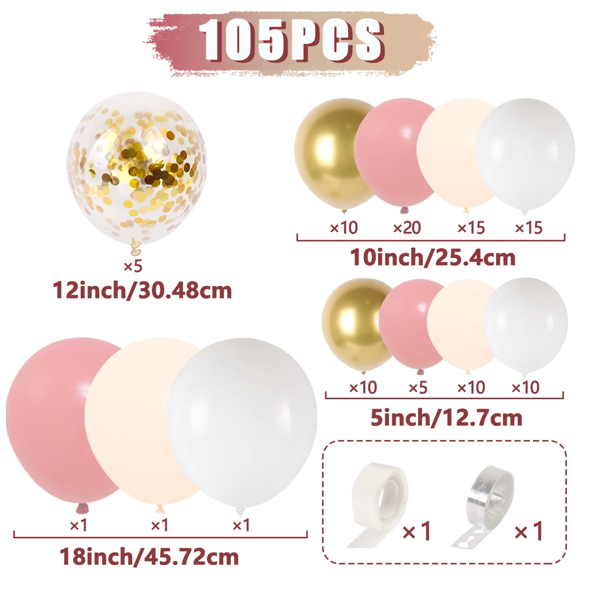 Ballons Macaron Pastel Rose Rétro, Kit Guirxiété en Arc, Décoration de ixd\'Anniversaire de Mariage, Réception-Cadeau pour Bébé Fille, Or Rose