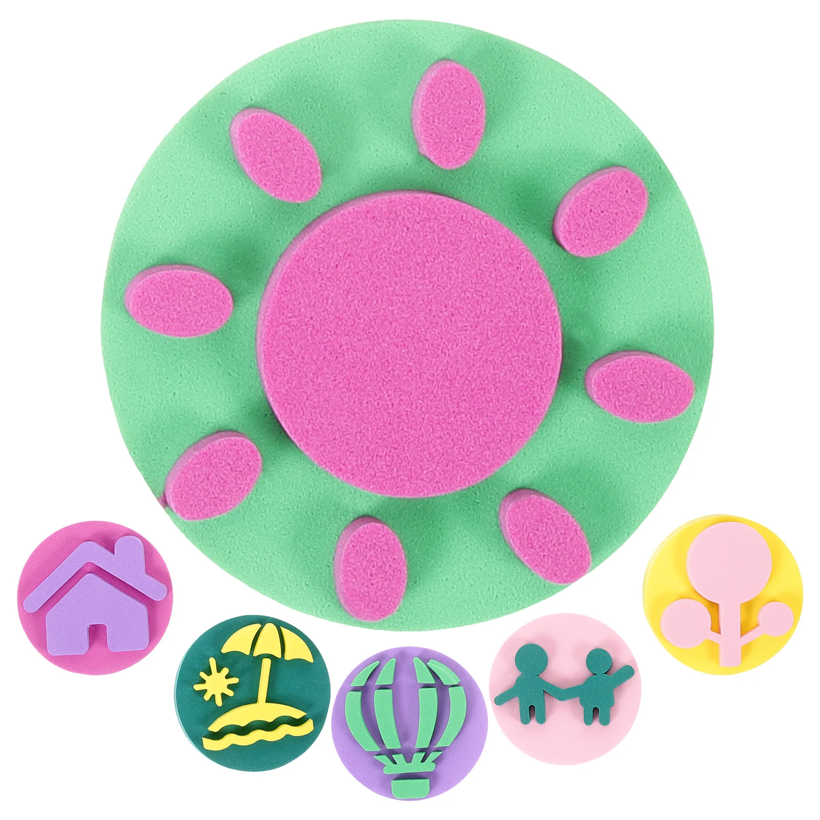 

6 Pcs Eva Sponge Seal Other Supplies Painting Stamper for Adults Child Sponges