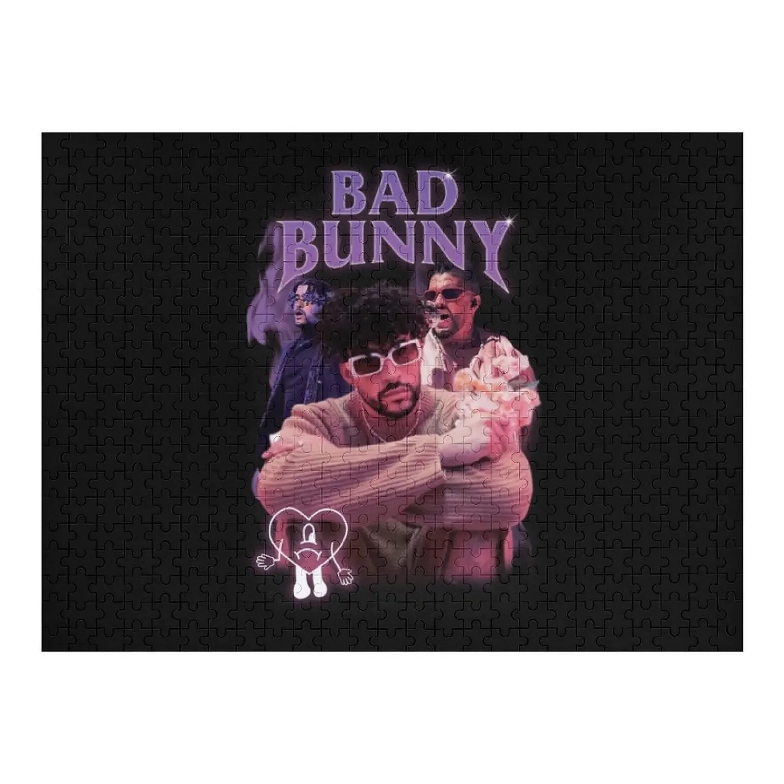 

Bad Bunny Jigsaw Puzzle Custom Name Wood Baby Wooden Puzzle