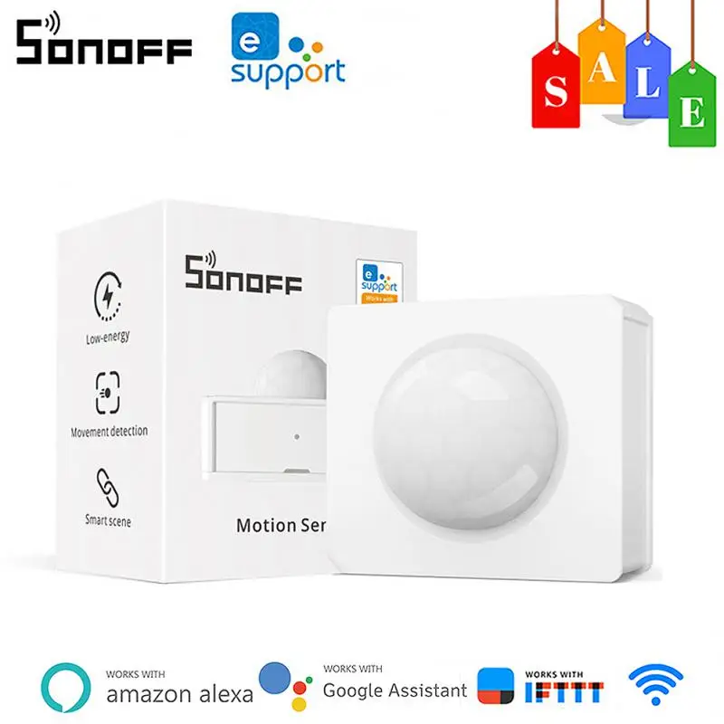 SONOFF PIR3 RF Motion Sensor 433mhz Smart Scenes Dual Mode Alarm Sync Automation Via EWelink APP Work With SONOFF RF Bridge