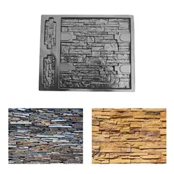 3D Wall Concrete Molds DIY Stone Mold Mould ABS Plastic Maker for House Plaster Path Brick Cement Gypsum Tiles
