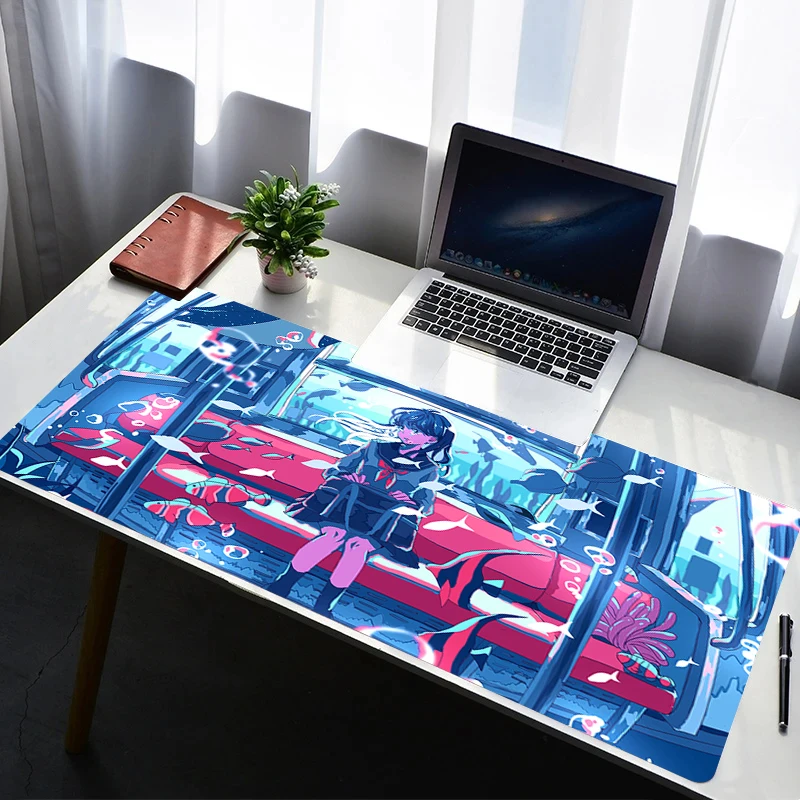 

Mouse Pad Tram Extended Gaming Mousepad With Stitched Edge Desk Mat Fashion Brand Non-Slip Base Computer Keyboard Pad For Laptop
