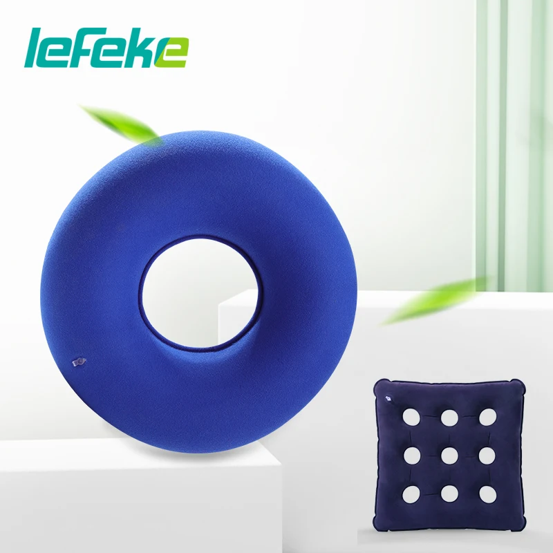 Lefeke Round Square Inflatable Cushion Haemorrhoids Seat Cushion Portable Seat Pad Pregnant Women Seat Mat for Wheelchair