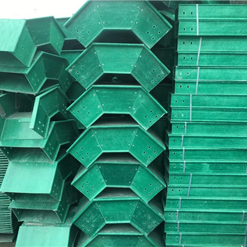 FRP cable bridge railway communication wiring square glass fiber trough box FRP channel bridge
