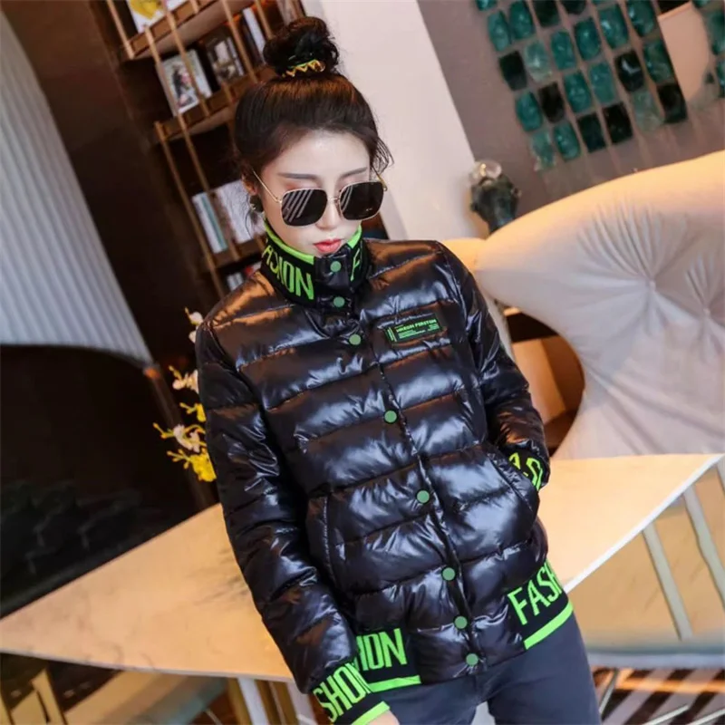 Winter Cotton Coat 2025 new Stand-Up Collar Single-Breasted Women's Clothes Overcoat Solid Color Fashion Female Parka Outeawer