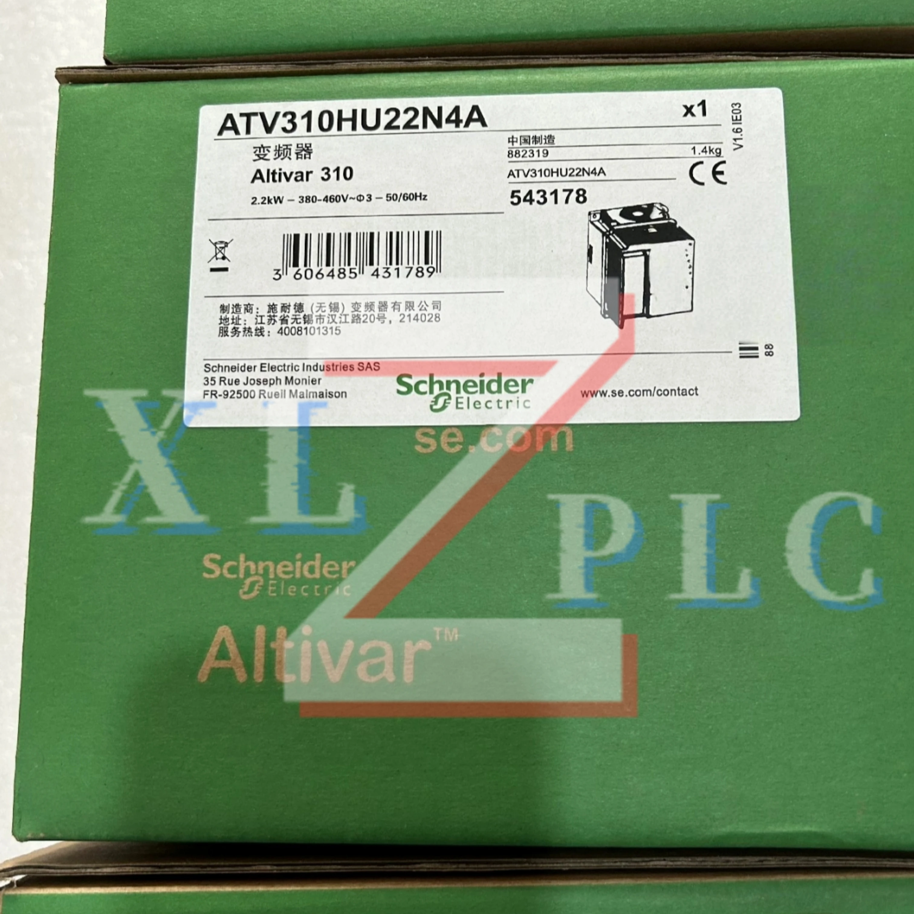 

Преобразователь частоты новый в наличии ATV310HU15N4A 380-460В 1,5кВт ATV310HD22N4A 22кВт 380-460В