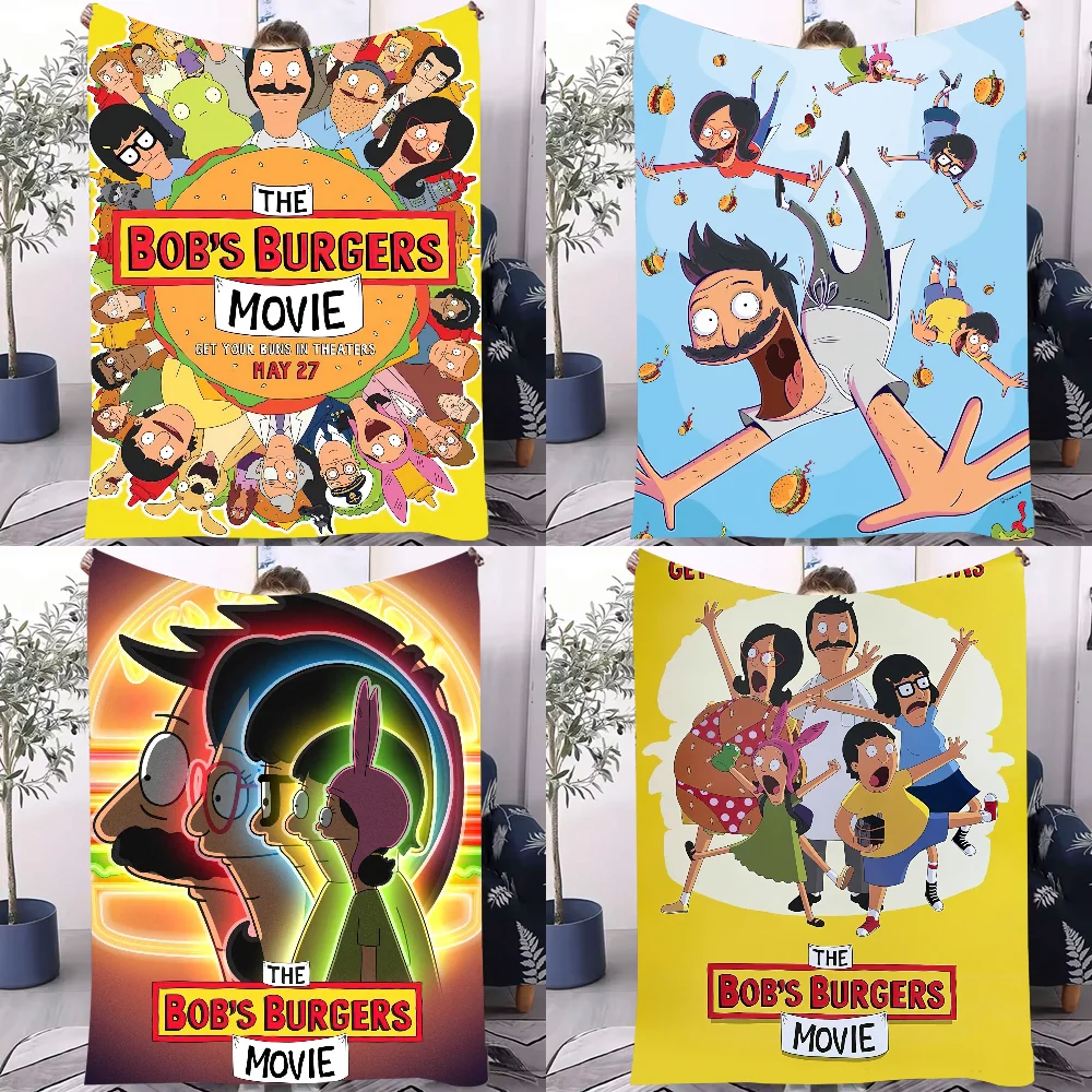 

Cartoon B-Bobs B-Burgers Scene Comedy Blanket Design Lightweight Throw Blanket For Dorms, Naps, Living Room, Office,Sofa