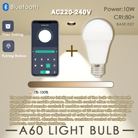 LED Bulb Smart light Lamps Bluetooth APP 3000K-6500K CW WW E27 Dimmable lighting 10W 220V for liveroom bedroom home derecs