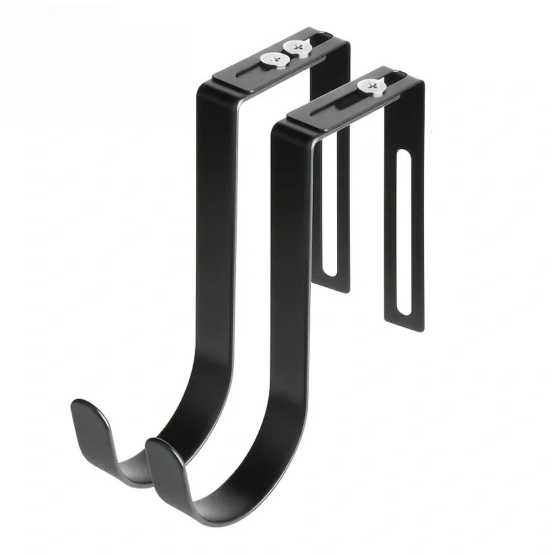 1/2Pcs Adjustable Over Door Hook, Heavy Duty Hanger for Coats, Towels & Wreaths, Fits 1 3/8