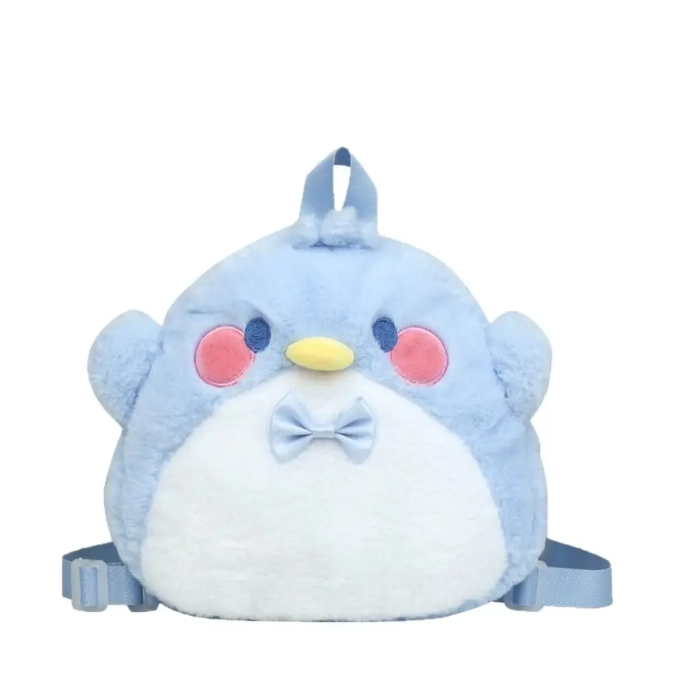 Sweet Soft Fluffy Fabric Plush Backpack Plush Doll Shaped Stuffed Handbag Doll Purse Girl Daily Matching