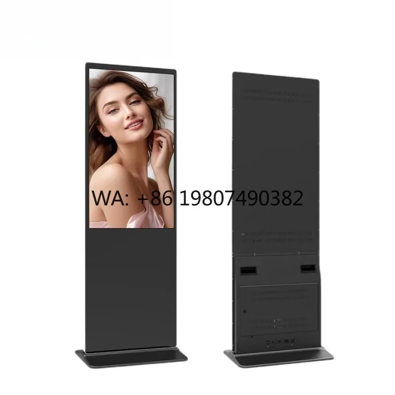 43 50 55 Inch Full HD Vertical IPS Touch Screen Floor Stand Totem Built-in CMS Shopping Place Digital Signage
