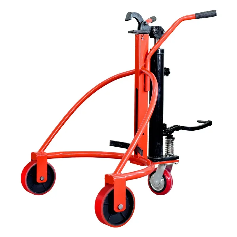 

Manual hydraulic oil drum truck, mouthpiece drum, hand push iron drum, plastic drum, hydraulic forklift loading and unloading