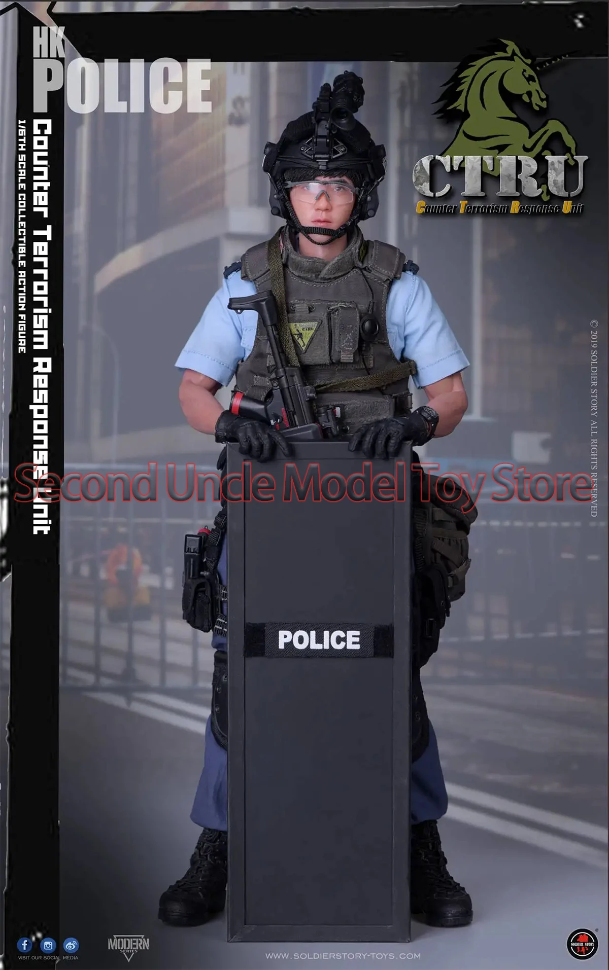 

SoldierStory SS115 1/6 Scale CTRU Xiaoming Hong Kong Counter Terrorism Special Forces Soldier 12‘’ Action Figure Toy
