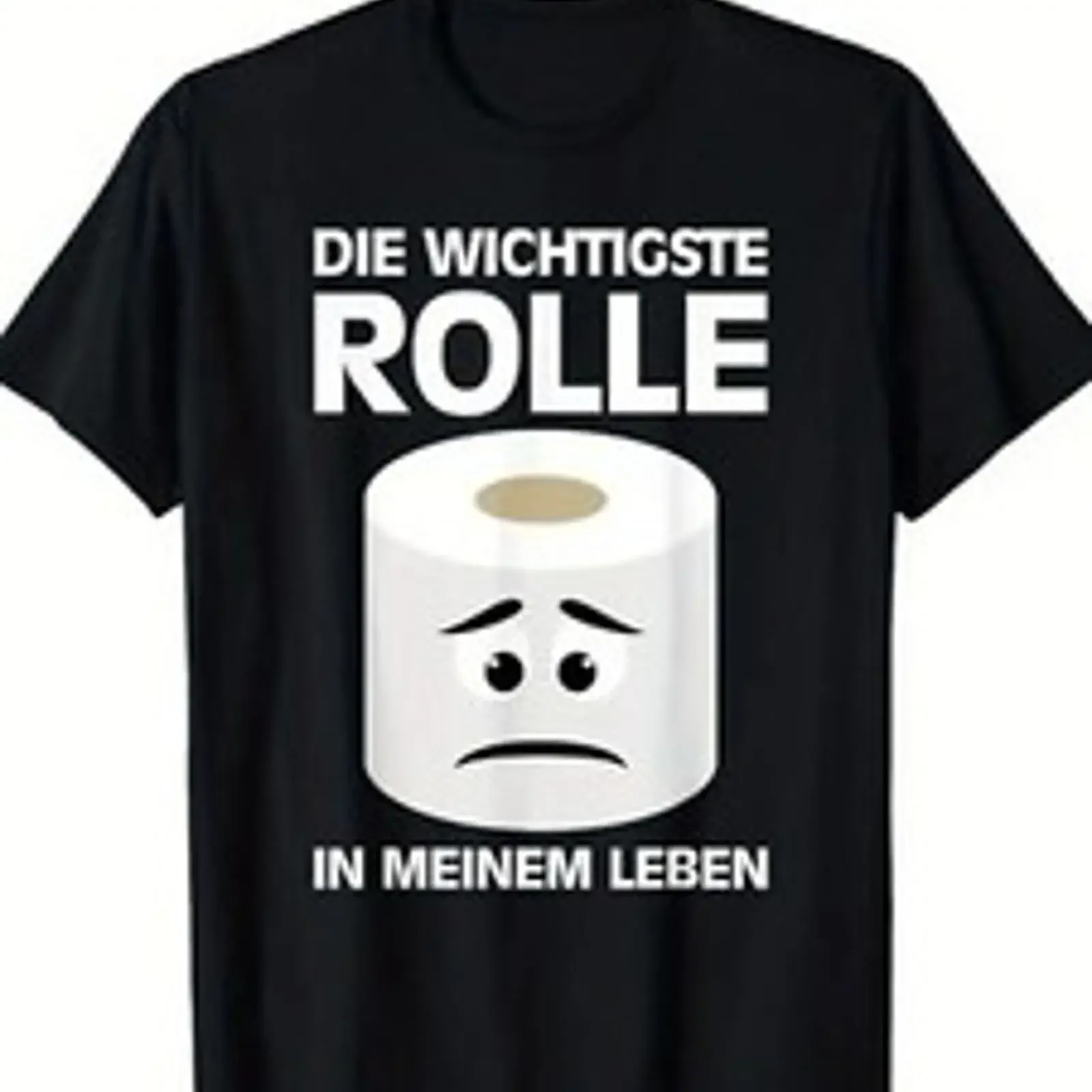Herren Funshirt Die wichtigste Rolle in meinem Leben Witziges Klopapier vintage Washed Comfortable homme Stylish Unisex Soft