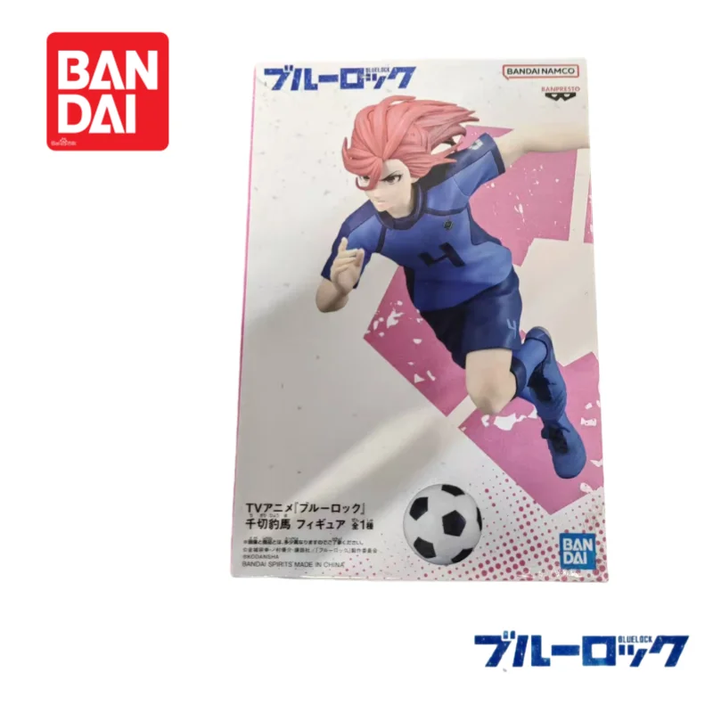 Em estoque original bandai banpresto blue lock chigiri hyoma novos personagens de anime em caixa: figura de ação estatueta 100% genuíno