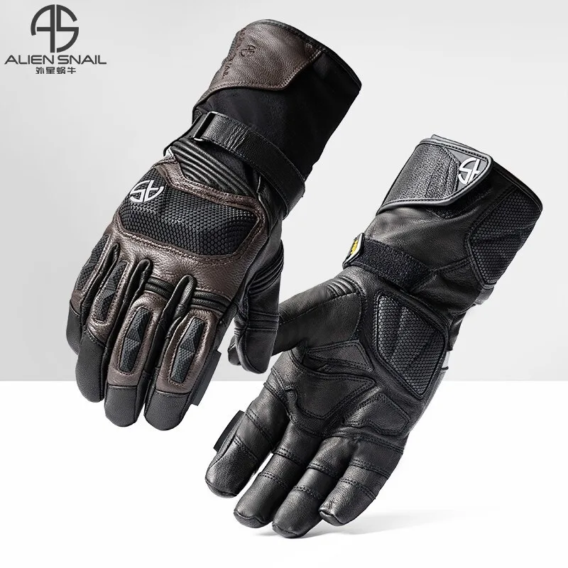 Alien snail AT95 gloves anti-drop waterproof warm autumn and winter riding gloves motorcycle gloves