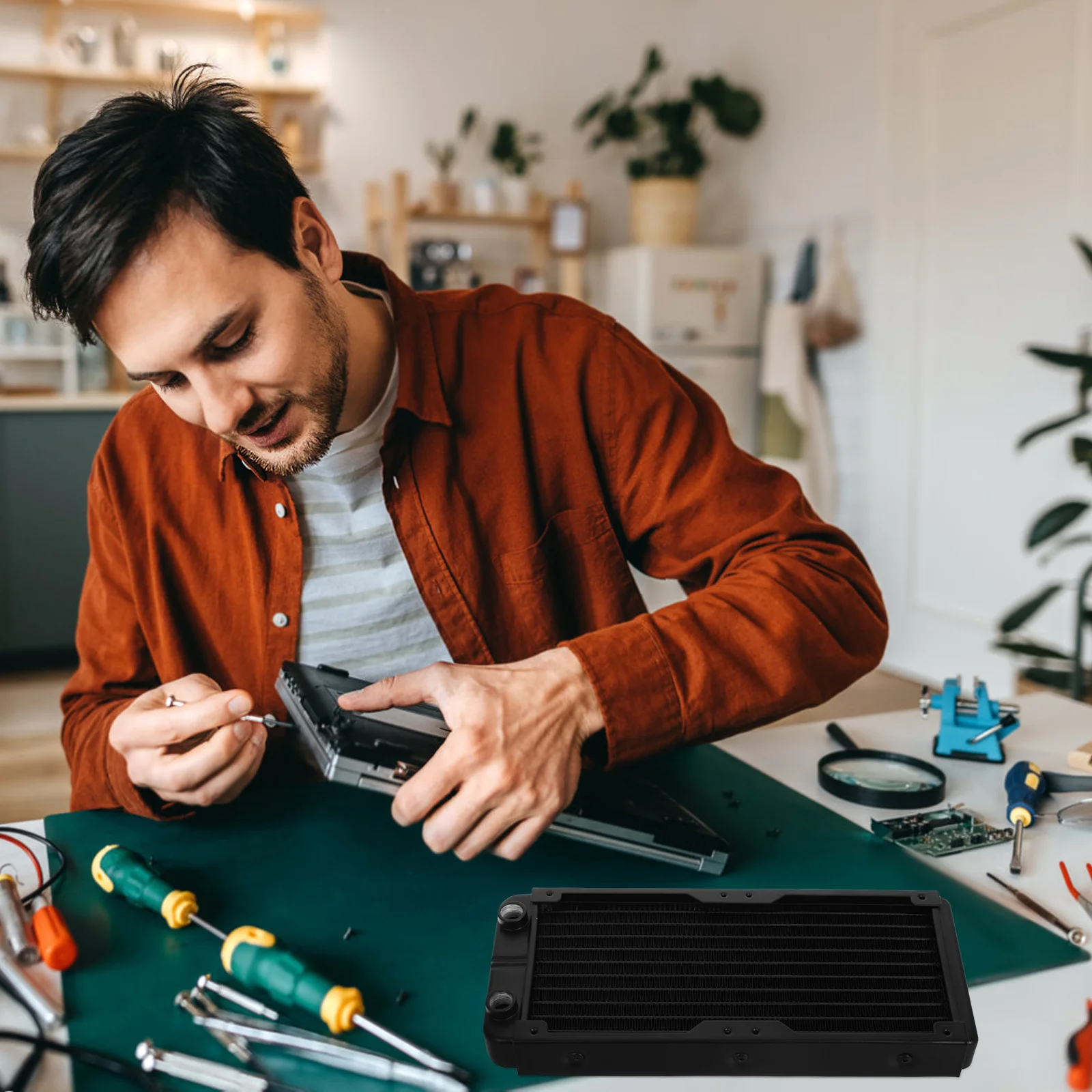 وحدة المعالجة المركزية GPU السائل برودة نظام التبريد عالي الكفاءة مشعات الكمبيوتر سهلة التركيب إدارة حرارية شاملة #5