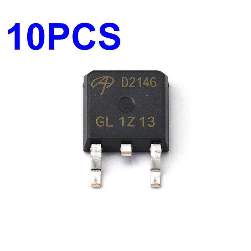 10PCS SMD D2146 AOD2146 TO-252 N-channel 45A power MOSFET insulated gate field effect tube chip IC 100% brand new