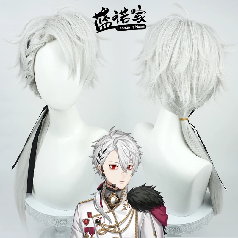 

Virtual YouTube Vtuber Kazuraba Kuzuha Cosplay Wig Halloween Carnival Party Props Synthetic Hair Heat Resistant Fiber + Wig Cap